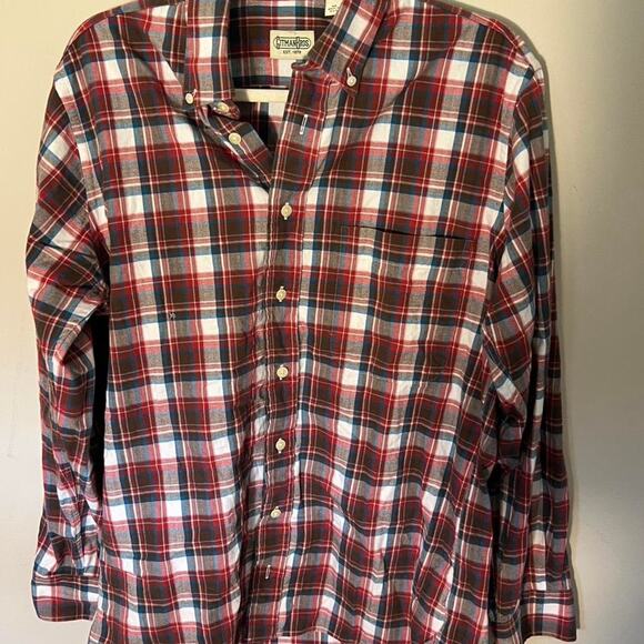 Gitman brothers mens red flannel - Picture 1 of 4